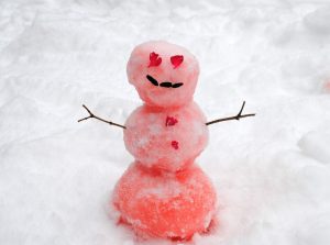 pink snowman