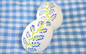 decorated easter eggs