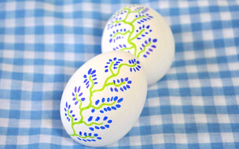 decorated easter eggs