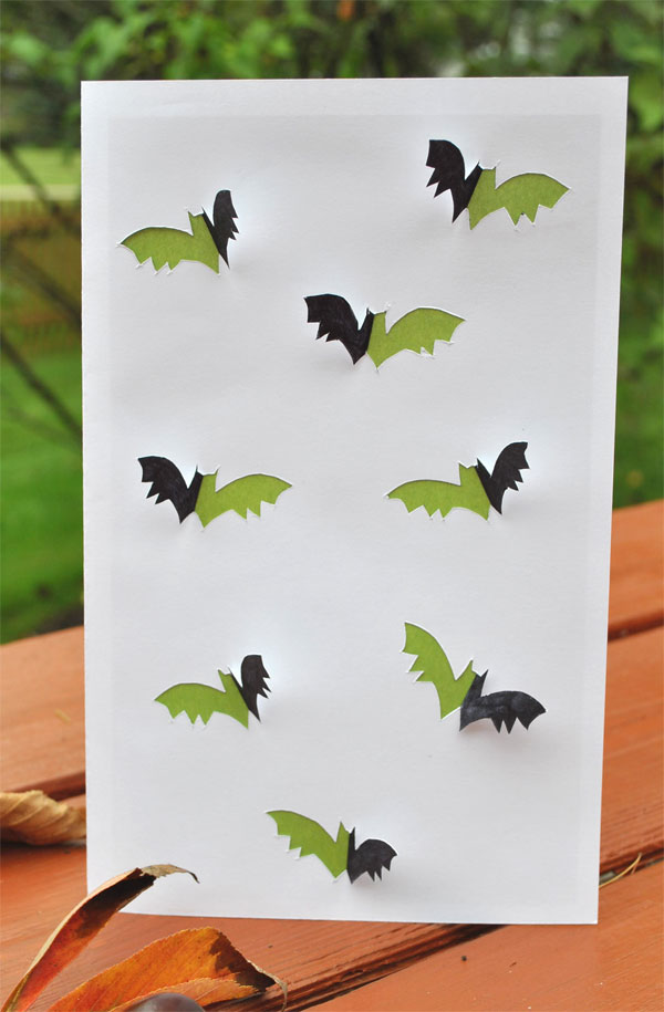 halloween bat card