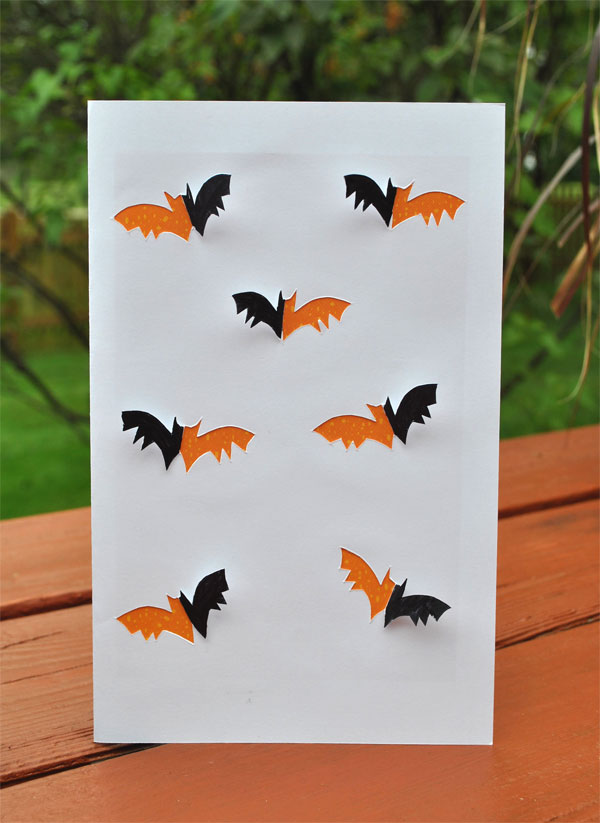 halloween bat card