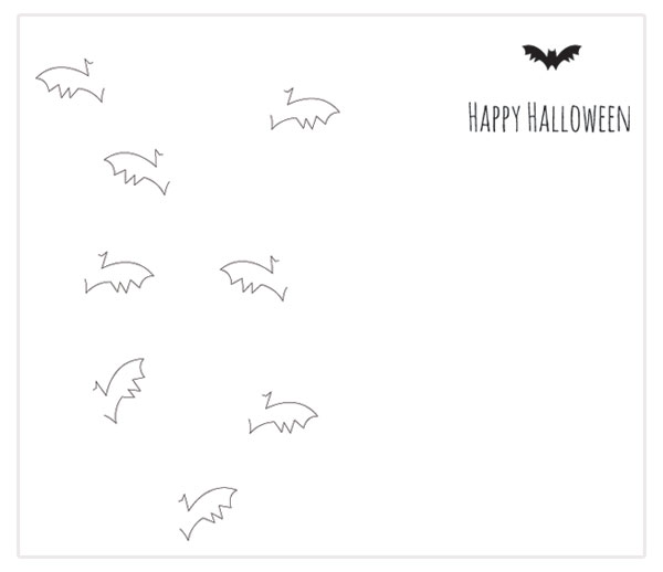 happy halloween card template