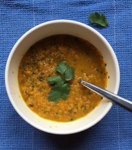 carrot and coriander soup