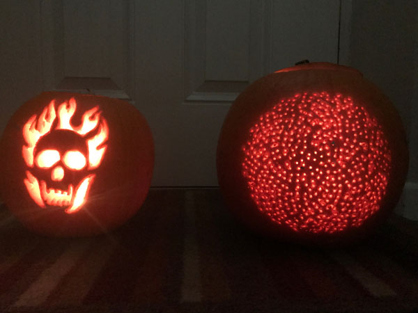 carved pumpkins