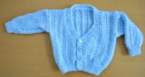 baby cardigan in blue