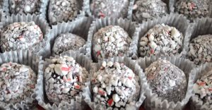 mint choclate truffles