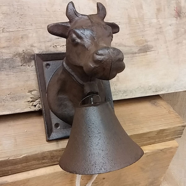 cast iron cow door bell