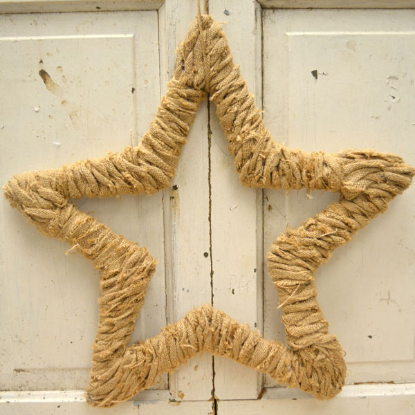 burlap star
