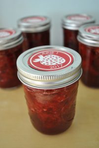 free label strawberry jam