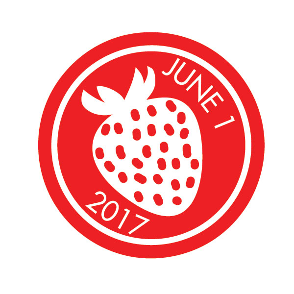 strawberry jam label
