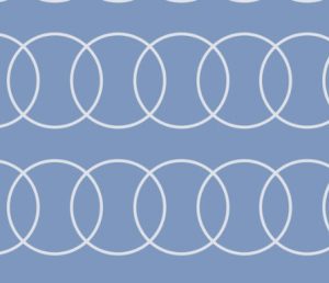 blue bubble abstract fabric