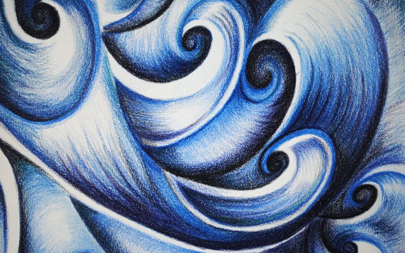 Inktense Pencil abstract art