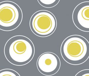 contemporary circles geometric fabric