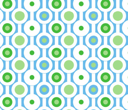contemporary fabric circles