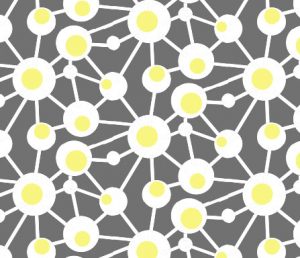 hard boiled eggs geometric fabric