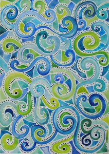 watercolor spiral