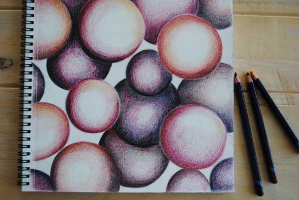 inktense color pencil orbs