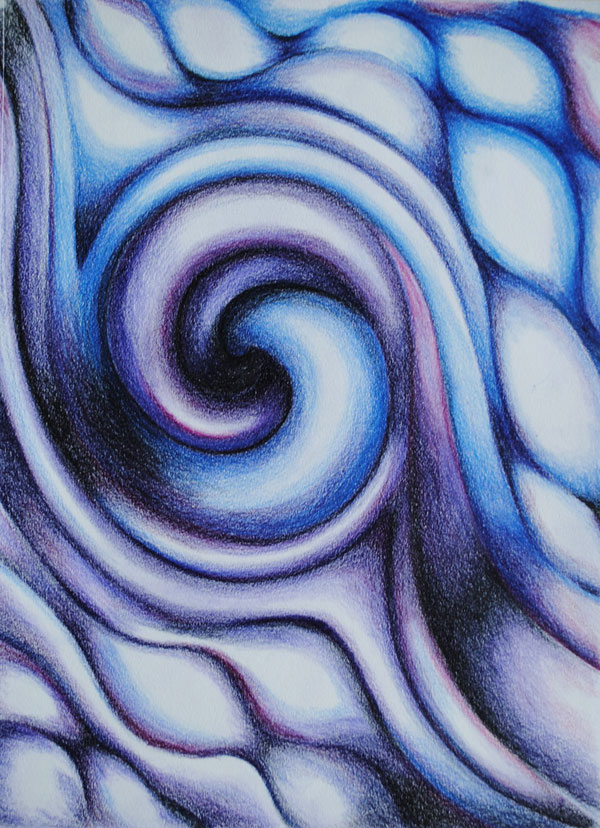 Purple swirl abstract