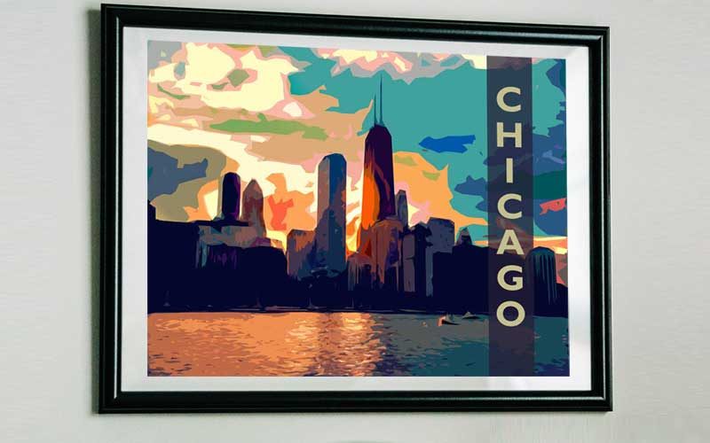 free chicago poster