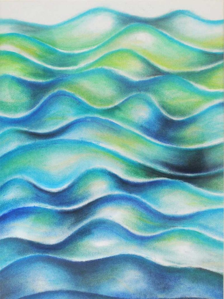 ocean abstract in pastel