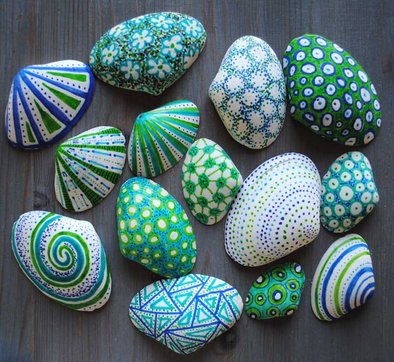 decorated shells