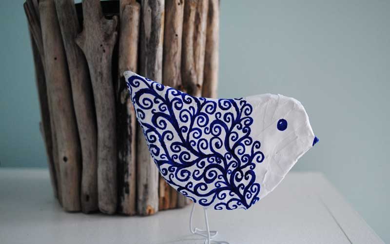 paper mache bird tutorial