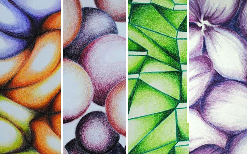 color pencil abstracts