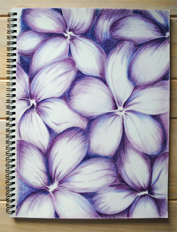 purple flowers abstract