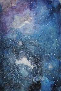 watercolor galaxy painting