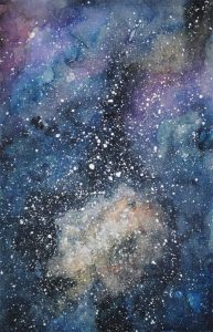 galaxy watercolor