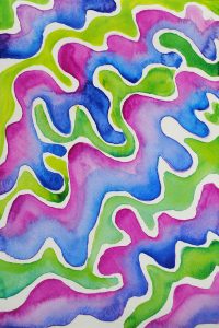 watercolor abstract patterns