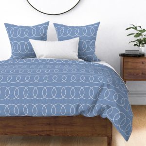 blue circle duvet cover