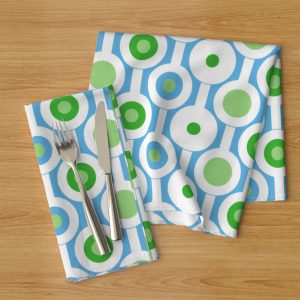 Green circle napkins