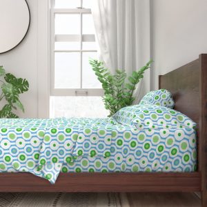 circle green sheet set