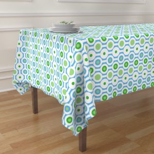 green circle table cloth