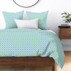 green circle duvet cover