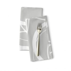 swirly grey napkins