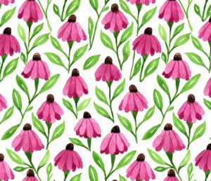 cone flower fabric