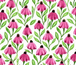 cone flower fabric