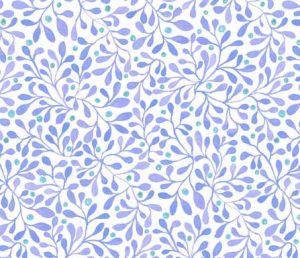 fall berries blue fabric design