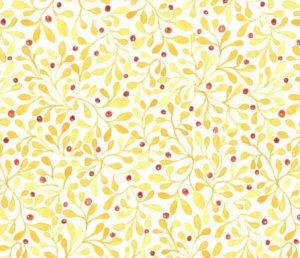 fall berries fabric design