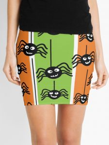 halloween pencil skirt with spiders