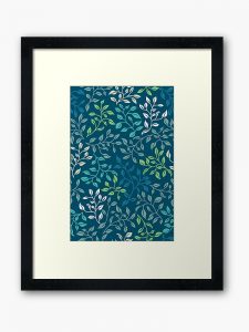 leaf tangle framed art