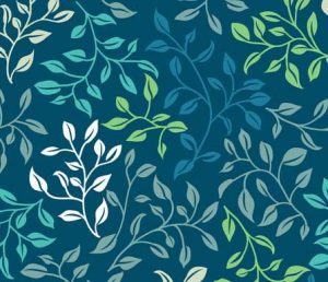 leafy tangle fabric design