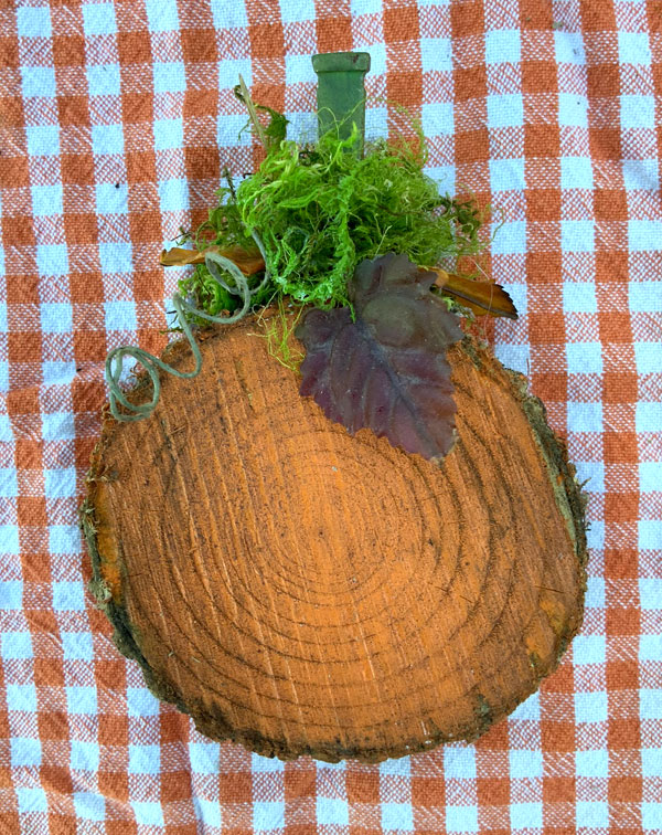 wooden pumpkin