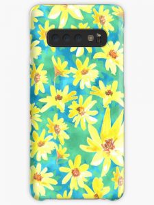 yellow flower phone case