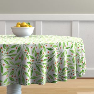 wild meadow berries table cloth