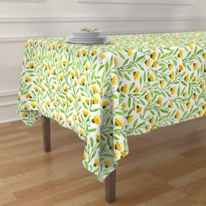 yellow meadow table cloth