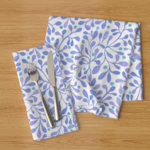 meadow berries blue napkins