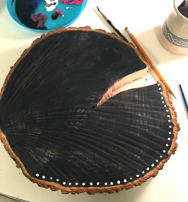 Wood Candle Holder Centerpiece